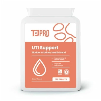 Image of TJ Pro UTI, Bladder &amp; Kidney Support for Dogs Supplement with Cranberry, Marshmallow Root, D Mannose, Liquorice, Astragalus Nettle Seed Made in the UK Human Grade Ingredients