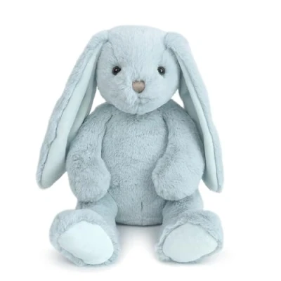 Image of MON AMI Charlie The Bunny Stuffed Animal 13/ 33cm (Blue) Plush Rabbit with Floppy Ears Fluffy Soft Toy Gift for Kids