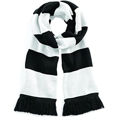 Image of Beechfield Stadium Scarf, Multicolour (Black/White 00), One (Size:One Size)