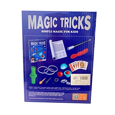 Image of MEGA MAGIC BOX KIDS 150 TRICKS MAGICIAN HAT RABBIT PERFORM TOY SET WAND NEW GIFT