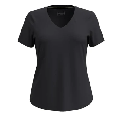 Image of Smartwool Women&#039;s Active Ultralite V Neck Short Sleeve, SW0165390011001