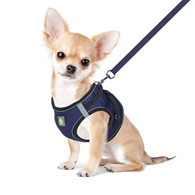 Image of FEimaX Cat Harness and Leash Set for Escape Proof Walking, No Pull Reflective Soft Mesh Puppy Step in Vest Adjustable Car Small Dogs Cats Animals
