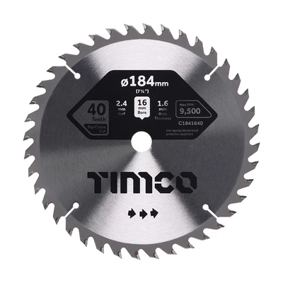 Image of 2x TIMCO Circular Saw Blade Trimming/Crosscut Medium/Fine C1841640