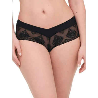 Image of Chantelle Champs Elysees Revealing Shorty Briefs, Women&#039;s, Size: XL, Black