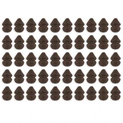 Image of Bank Tackle Heli Beads Carp Fishing Terminal Rubber Helicopter Chod Rig Bead (x 50 Pack, Brown)