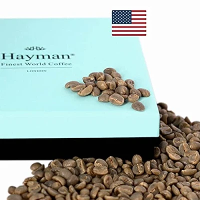 Image of Hayman Coffee, 100% Kona Green Coffee Beans to Medium Roast with Roaster Machine, 454g/16oz Box (Unit Count: 1) Hawaiian
