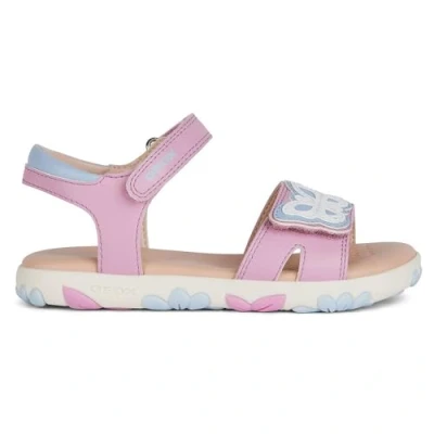 Image of Geox J Sandal Haiti Girl, Dk Pink Sky, 7 UK Child