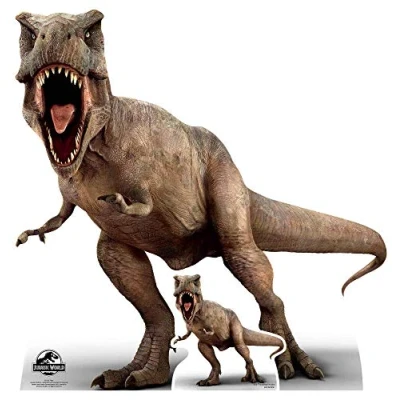 Image of SC1285 Star Cutouts Official Jurassic World T Rex Tyrannosaurus Dinosaur Party and Collectors Item 100cm Tall