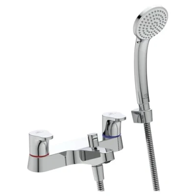 Image of Ideal Standard Cerabase Dual Control Bath Shower Mixer tap, BD058AA, Chrome