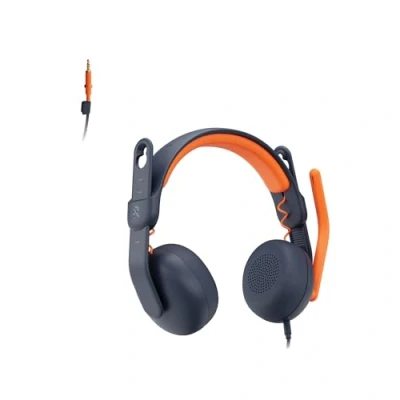 Image of Logitech Zone Learn Wired Headset with Microphone for Learners, Comfortable and Adjustable Fit Kids, 3.5mm AUX, Windows/MacOS/iPadOS/Android/Mobile On Ear, Blue