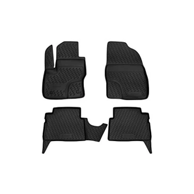 Image of Element Rubber Mats Tailor Made Floor Ford Kuga 2008 2013 (FN) 4 Piece Set Black