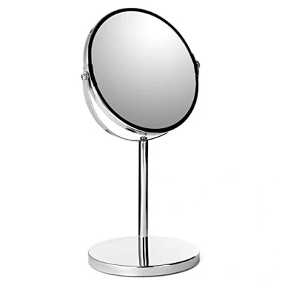 Image of Tatay Magnifying Standing Mirror, 17 cm, Stainless Steel, Silver, One Size