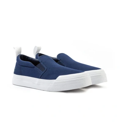 Image of Lyle and Scott Mens Duncan Canvas Slip On Shoe Leather 9