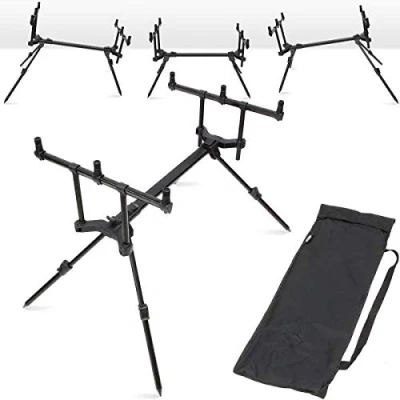 Image of DNA Leisure NGT Carp Coarse Fishing Adjustable 3 Rod Standard/Skyline Slider High Low Pod &amp; Case