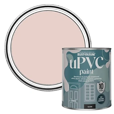 Image of Rust Oleum Pink uPVC Door and Window Paint In Gloss Finish Champagne 750ml