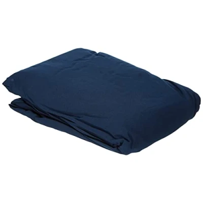 Image of Amazon Basics Microfiber Fitted Sheets, Navy, 90 x 200 30 cm