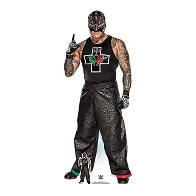 Image of Star Cutouts SC1518 WWE Rey Mysterio Figures Party Decorations Lifesize Cardboard Cutout Height 169cm Width 69cm