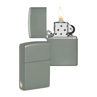 Image of Zippo Lighter, Metal, SAGE, One Size