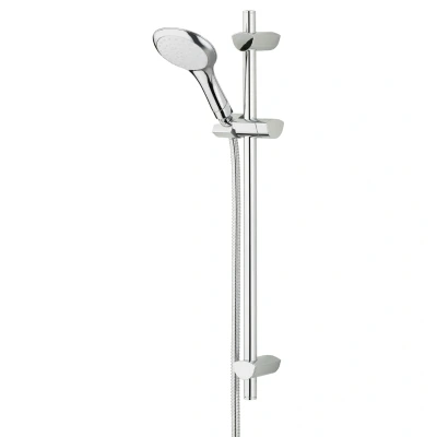 Image of Evo Adjustable Shower Rail Kit Single Function Handset Chrome Bristan