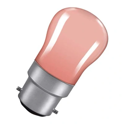 Image of Crompton 15W Bayonet Cap Pygmy Sign Bulb Pink
