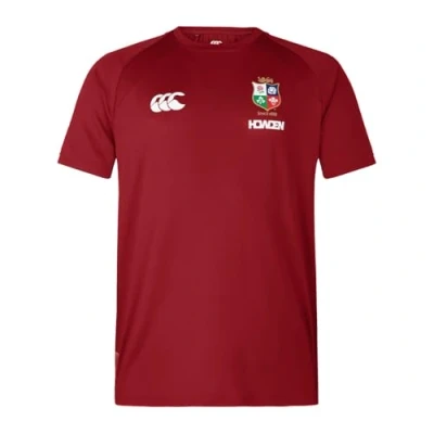 Image of Men&#039;s British &amp; Irish Lions Canterbury Everest Tee, Red Dahlia, XS