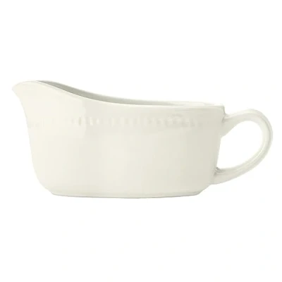 Image of Mikasa Cranborne Stoneware Gravy/Sauce Boat, 300ml, Gift Boxed, Cremefarben