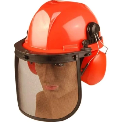 Image of ALM Manufacturing CH011 Chainsaw Safety Helmet,red