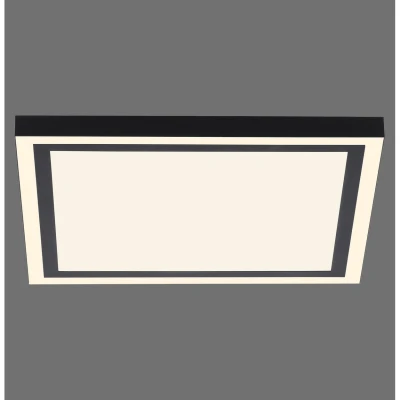 Image of Edging Sma Integrated LED Semi Flush Ceiling Light Black 1x 32W 2700 5000K Dimmable