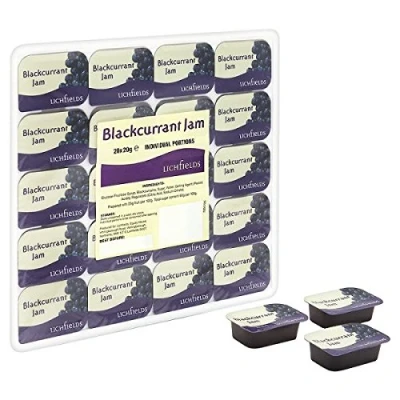 Image of Lichfields Blackcurrant Individual Jam Portions 20 x 20g