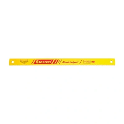 Image of Starrett RS1410 5 Redstripe Solid High Speed Steel Power Hacksaw Blade, 0.050&quot; Thick, 10 TPI, 14&quot; Length x 1 1/8&quot; Width