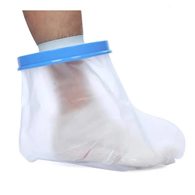Image of HKF HO KI Waterproof Adult Foot&amp;Ankle Cast Cover for Shower Bath,Cast Protector Keep Bandage Dry,Watertight Bag Wound Foot Ankle Boot