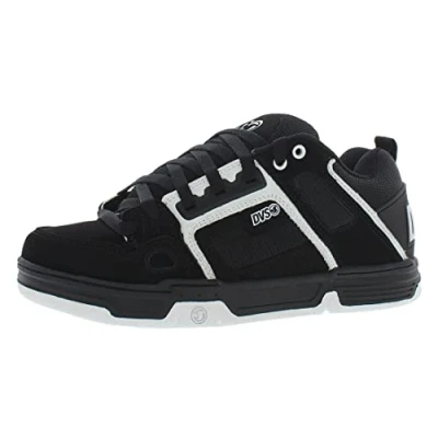 Image of DVS Men’s Comanche Skateboarding Shoes, Black(Black/White Nubuck), 8.5 UK (43 EU)