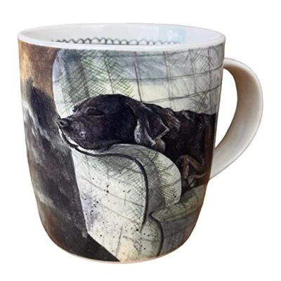 Image of Alex Clark Buddy Labrador Mug Dogs Original Artwork Cup for Animal Lovers Gift Ideas Perfect Coffee &amp; Tea Vegan Friendly Designed in The UK...