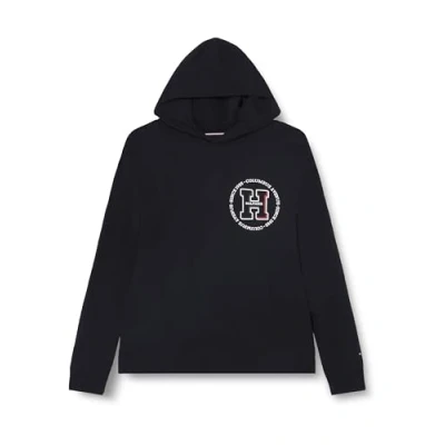 Image of Tommy Hilfiger Roundel Hoody Sweatshirt, Men&#039;s, Size: 3XL, Desert sky