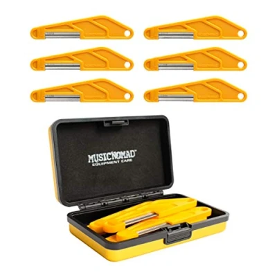 Image of MusicNomad 6 pc. Electric Guitar Diamond Coated Nut File Set Light Strings (.010, 013, 017, 028, 036, 046) (MN668)