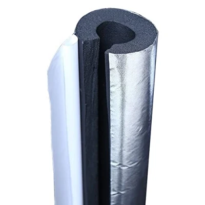 Image of Water Pipe Insulation Cover For Outdoors 22mm 120mm, Self adhesive Aluminum Foil Sheath, Flame retardant Waterproof, 20mm/30mm Thick Thermal Rubber Cotton Tube ( Color : Thicknes