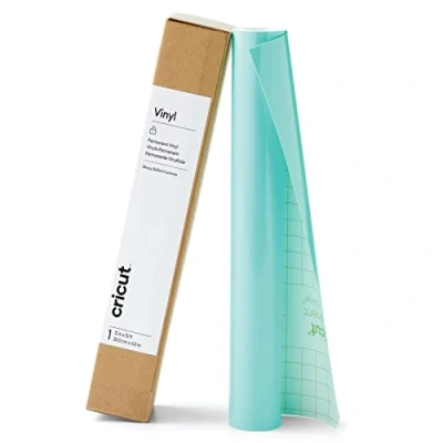 Image of Cricut Permanent Vinyl Mint 4.6m (15ft) Self Adhesive Roll For use with all Cutting Machines