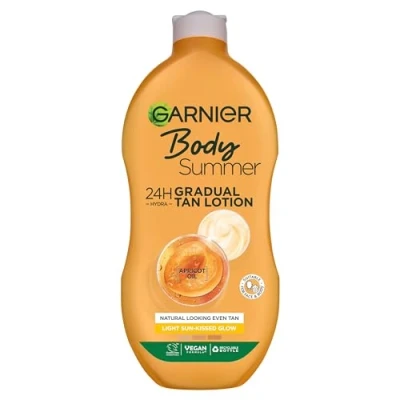 Image of Garnier Summer Body Hydrating Gradual Tan Moisturiser Light 400ml