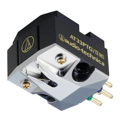 Image of Audio Technica AT33PTG/2 Dual Moving Coil Cartridge (Black/Silver)