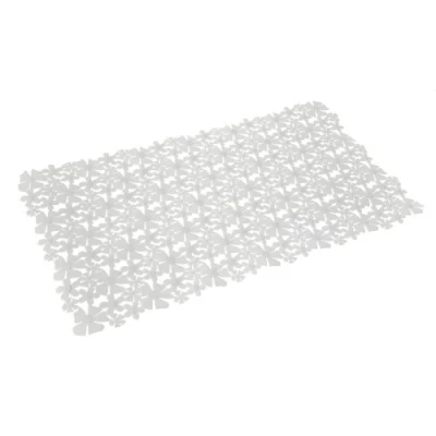Image of Petal Bath Mat Colour: White