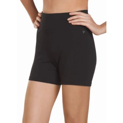 Image of Jockey Women&#039;s Bike Short with Wide Waistband Casual, deep Black, L
