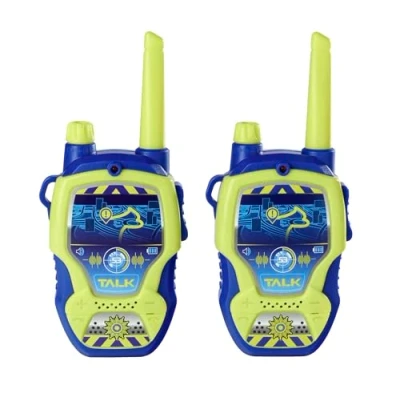 Image of Dickie Toys Police Design Walkie Talkie 2 Radios Specially Designed for Children Aged 4+ Up to 100m Range Toy