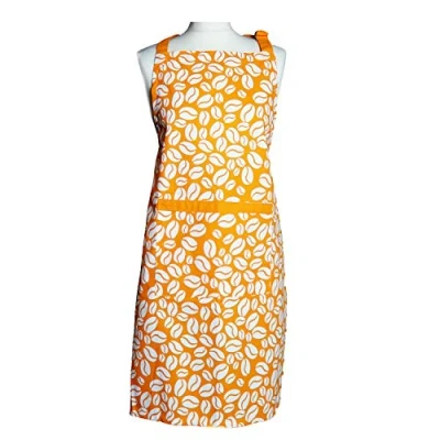 Image of Prime Homewares Orange Bean Design Pot Holder, Double Oven Glove, Tea Towels, Apron (Apron)