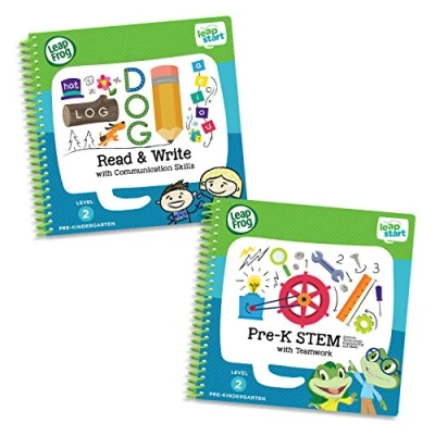Image of LeapFrog LeapStart Level 2 Pre Kindergarten Activity Book Bundle with Read and Write, K STEM