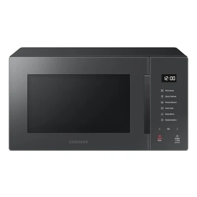 Image of Samsung MS23T5018AC Bespoke Solo Microwave, 800W, 23 Litre, Charcoal