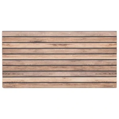Image of vidaXL 3D Wall Panels EPS Foam, Brown, 5 pcs, Wood Texture, 100 x 50 cm, Thermal Insulation, Waterproof