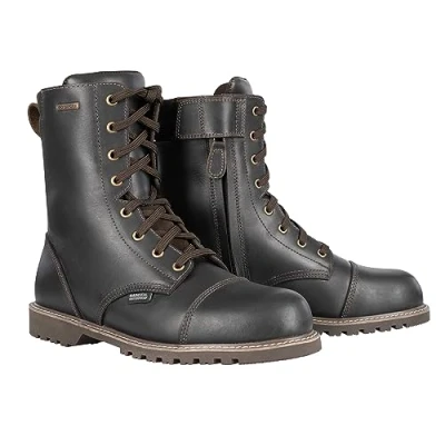 Image of Oxford Men&#039;s Merton 2.0 Motorcycle Boots, Brown, 10 UK