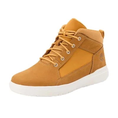 Image of Timberland Boy&#039;s Allston Sneaker, Wheat Nubuck, 2.5 UK