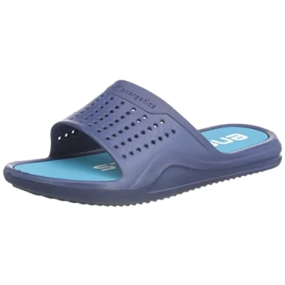 Image of Energetics Men&#039;s Pampel Sandal, Navy/Blue Aqua/White, 4.5 UK
