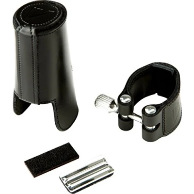 Image of Vandoren LC961C Leather Ligature With Cap, fits Bb Clarinet